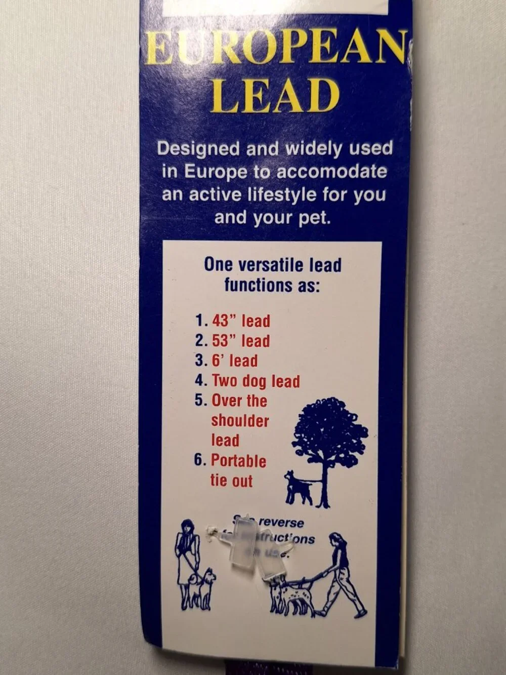 NWT European Lead/Leash for dogs Purple